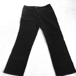 Corduroy Jeans Black Wide Leg